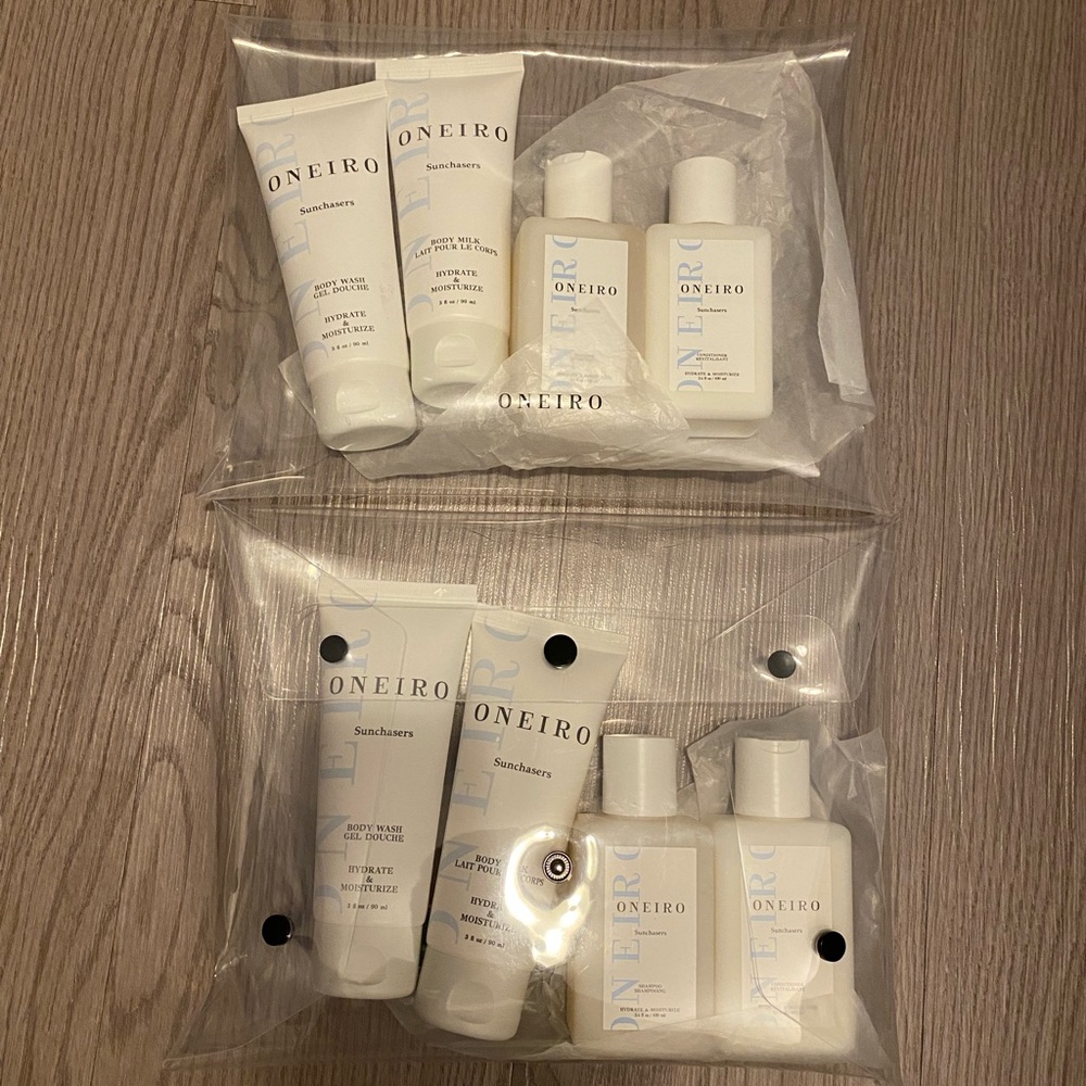 Oneiro skincare travel set bundle lot of 2